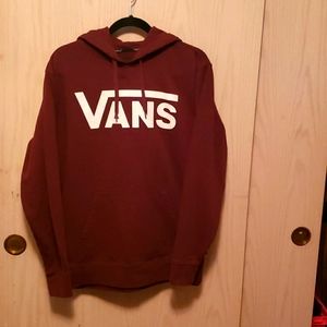 Women's Maroon van's hoodie